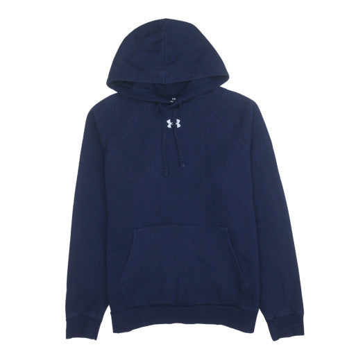 Mens UK Size M Under armour Blue Pullover Hoodie