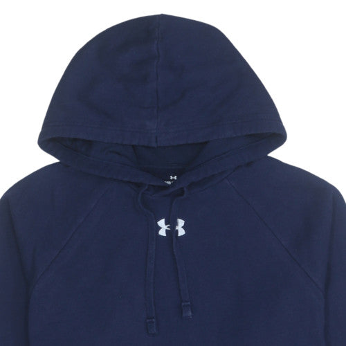 Mens UK Size M Under armour Blue Pullover Hoodie