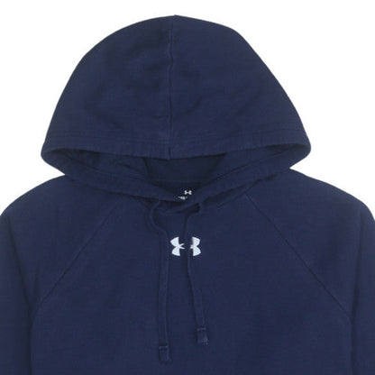 Mens UK Size M Under armour Blue Pullover Hoodie