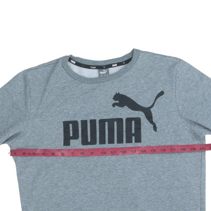 Puma Boys Grey Crew Neck Pullover Sweatshirt 13-14 Years