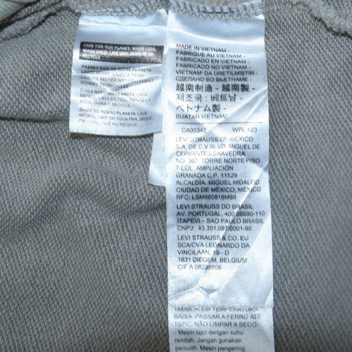 Womens UK Size L Levi's Grey Pullover Hoodie