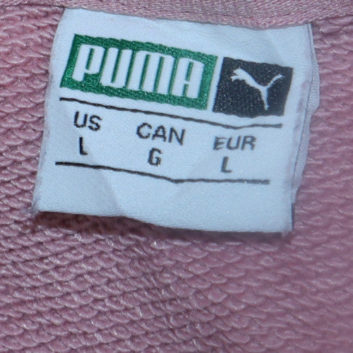 Womens UK Size L PUMA Pink Pullover Hoodie