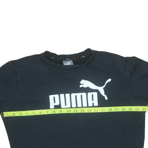 Mens UK Size XS PUMA Black Pullover Sweatshirt