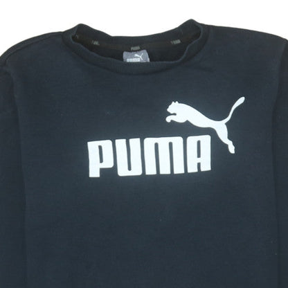 Mens UK Size XS PUMA Black Pullover Sweatshirt