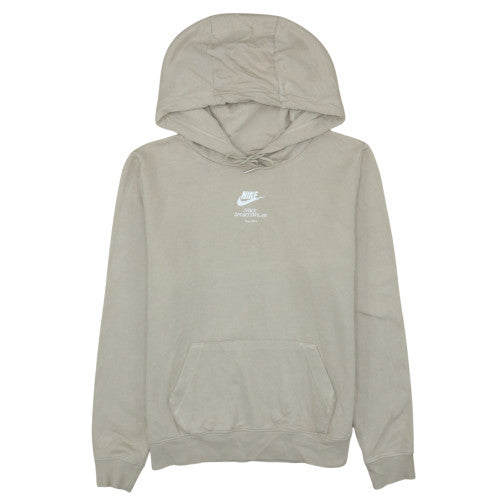 Womens UK Size M Nike Beige Pullover Hoodie
