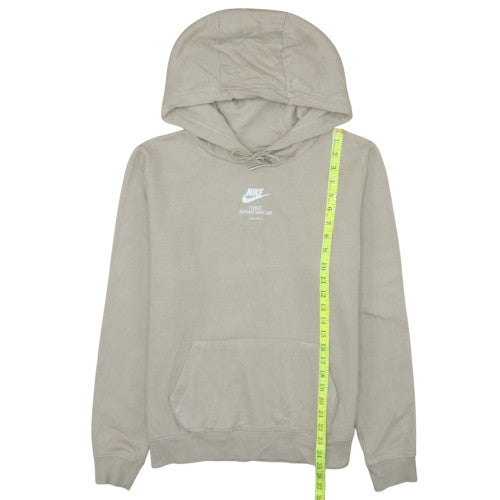 Womens UK Size M Nike Beige Pullover Hoodie
