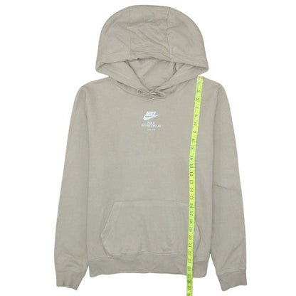 Womens UK Size M Nike Beige Pullover Hoodie