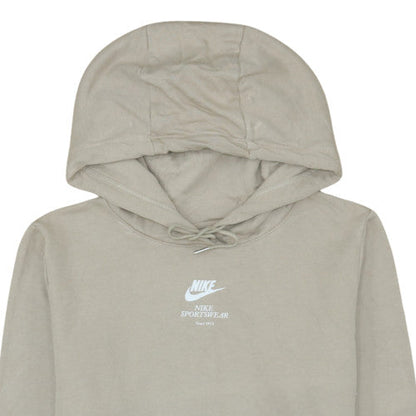 Womens UK Size M Nike Beige Pullover Hoodie