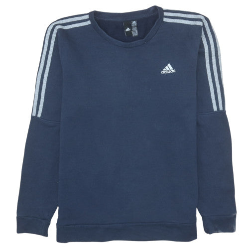 Mens UK Size M adidas Blue Pullover Sweatshirt