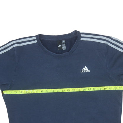Mens UK Size M adidas Blue Pullover Sweatshirt
