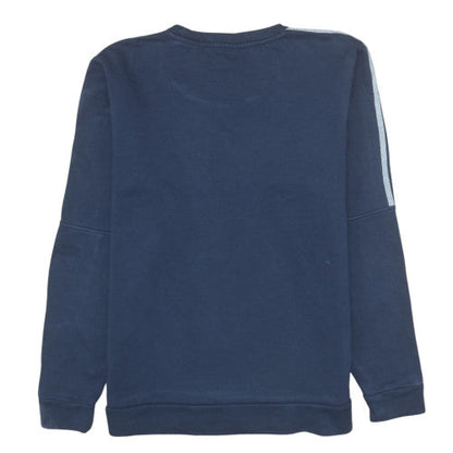 Mens UK Size M adidas Blue Pullover Sweatshirt