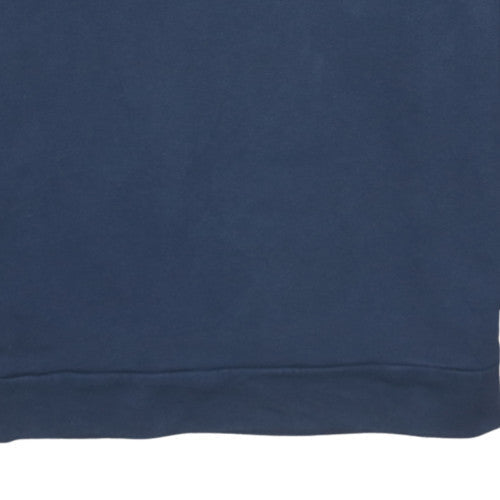 Mens UK Size M adidas Blue Pullover Sweatshirt