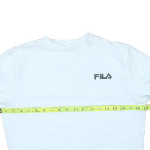 Womens UK Size XS FILA White Pullover Sweatshirt