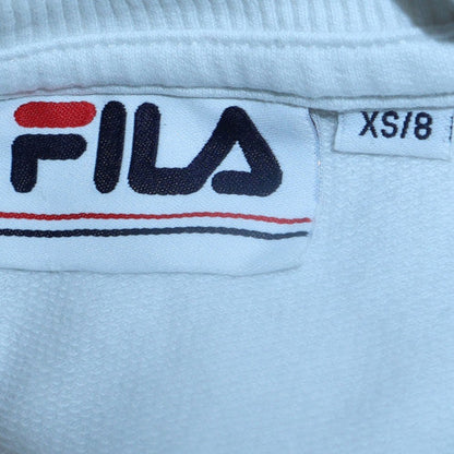 Womens UK Size XS FILA White Pullover Sweatshirt
