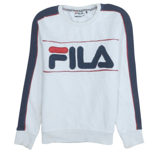 Womens UK Size 6 FILA White Pullover Sweatshirt