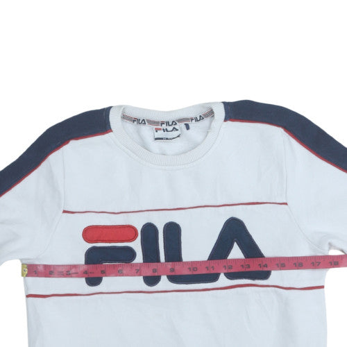 Womens UK Size 6 FILA White Pullover Sweatshirt