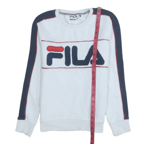 Womens UK Size 6 FILA White Pullover Sweatshirt