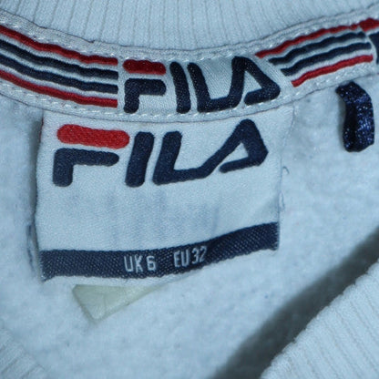 Womens UK Size 6 FILA White Pullover Sweatshirt