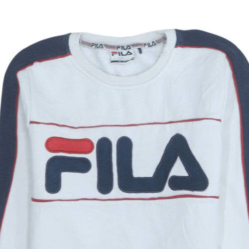 Womens UK Size 6 FILA White Pullover Sweatshirt