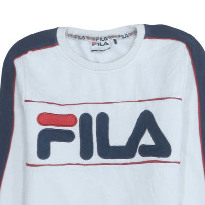 Womens UK Size 6 FILA White Pullover Sweatshirt