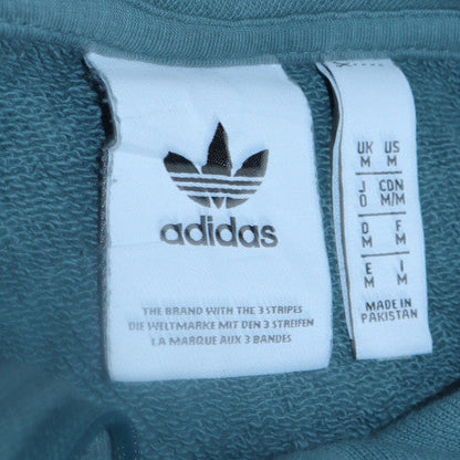 Mens UK Size M adidas Blue Henley Sweatshirt