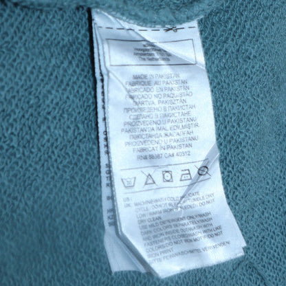 Mens UK Size M adidas Blue Henley Sweatshirt