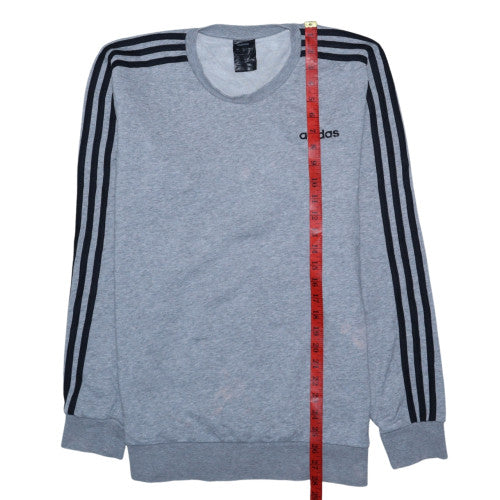 Mens UK Size M adidas Grey Pullover Sweatshirt