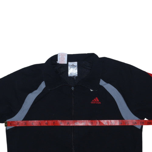 Adidas Boys Black 11-12 Years Track Jacket Full Zip Sportswear