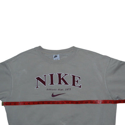 Womens UK Size XS Nike Beige Pullover Sweatshirt
