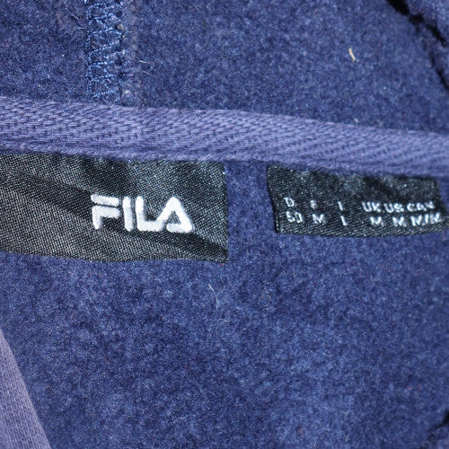 Mens UK Size M FILA Blue Full Zip Hoodie