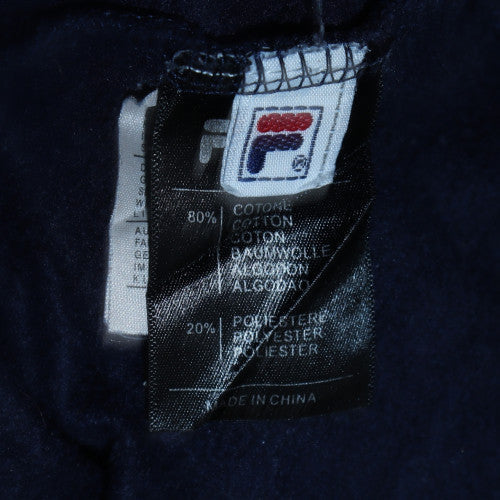 Mens UK Size M FILA Blue Full Zip Hoodie