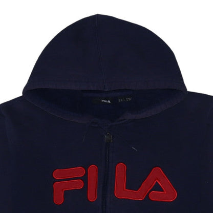 Mens UK Size M FILA Blue Full Zip Hoodie