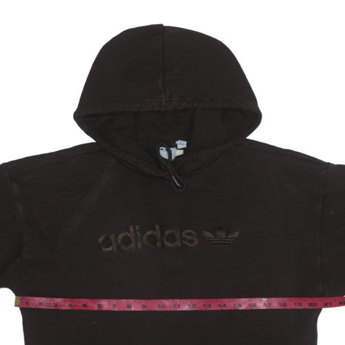 Womens UK Size 8 adidas Black Pullover Hoodie