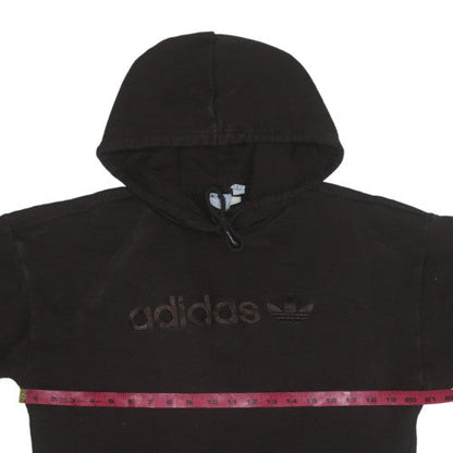 Womens UK Size 8 adidas Black Pullover Hoodie