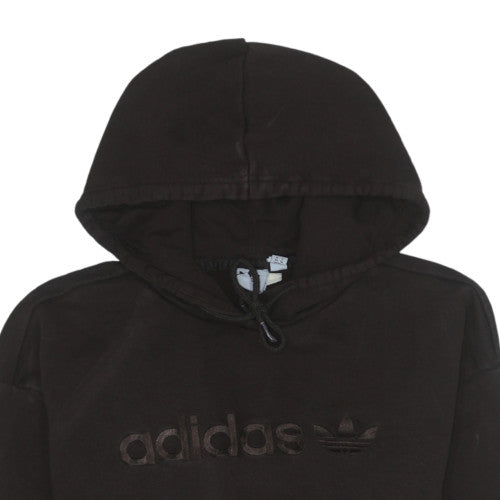 Womens UK Size 8 adidas Black Pullover Hoodie