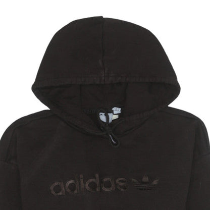 Womens UK Size 8 adidas Black Pullover Hoodie