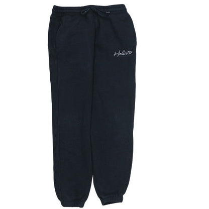 Mens UK Size S Hollister Regular Fit Sweatpants Black Trousers