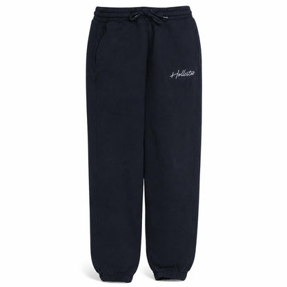 Mens UK Size S Hollister Regular Fit Sweatpants Black Trousers