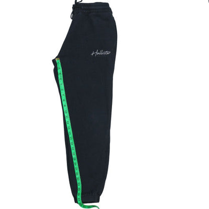 Mens UK Size S Hollister Regular Fit Sweatpants Black Trousers