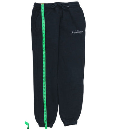 Mens UK Size S Hollister Regular Fit Sweatpants Black Trousers