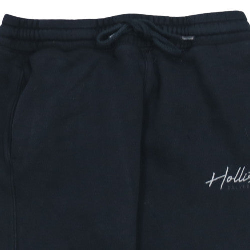 Mens UK Size S Hollister Regular Fit Sweatpants Black Trousers