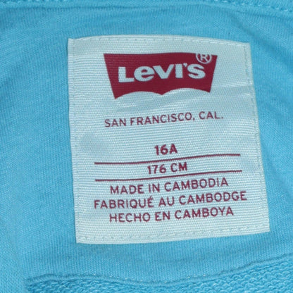 Girls UK Size 16 Years Levi's Blue Pullover Hoodie