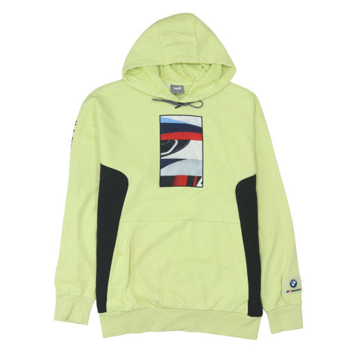 Mens UK Size S PUMA Yellow Pullover Hoodie