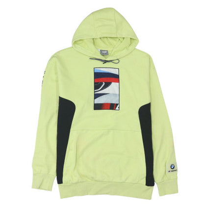 Mens UK Size S PUMA Yellow Pullover Hoodie