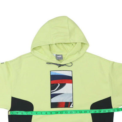 Mens UK Size S PUMA Yellow Pullover Hoodie