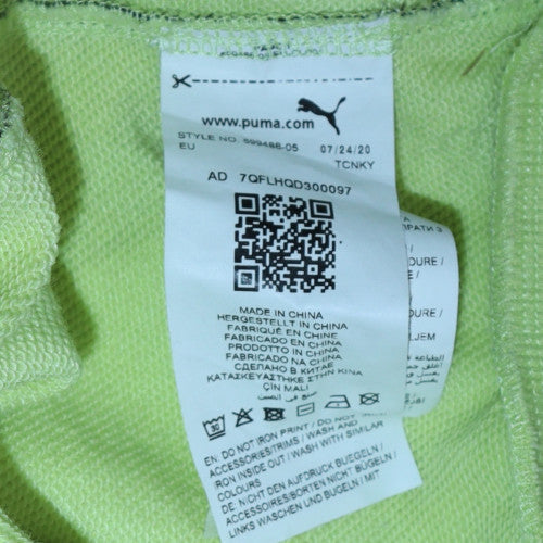 Mens UK Size S PUMA Yellow Pullover Hoodie