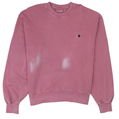 Womens UK Size L Carhartt Pink Pullover Sweatshirt