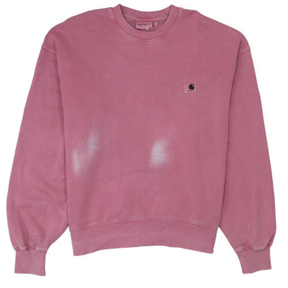 Womens UK Size L Carhartt Pink Pullover Sweatshirt