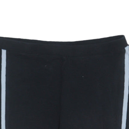 Adidas Womens Black 3-Stripes Cotton Stretch Leggings Size 10
