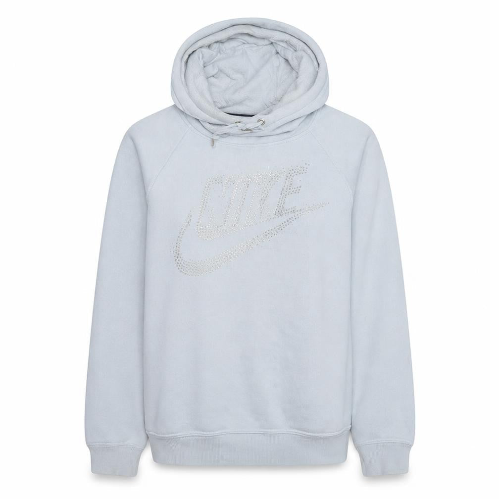 Womens UK Size M Nike White Pullover Hoodie